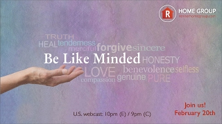 Home Group - Be Like Minded, February 20, 2017