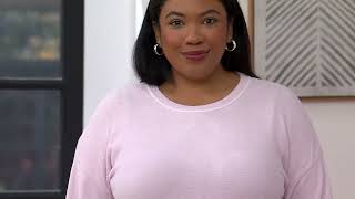 Barefoot Dreams CozyChic Ultra Lite Piped Neck Pullover on QVC