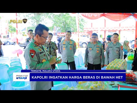 KAPOLDA MALUT HADIRI KICK OFF PELUNCURAN GERAKAN PANGAN MURAH