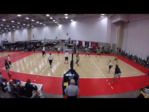 USAV 13U 352 Elite vs Carolina Eagles - 2nd Set - 1 of 2 - GOPR1181