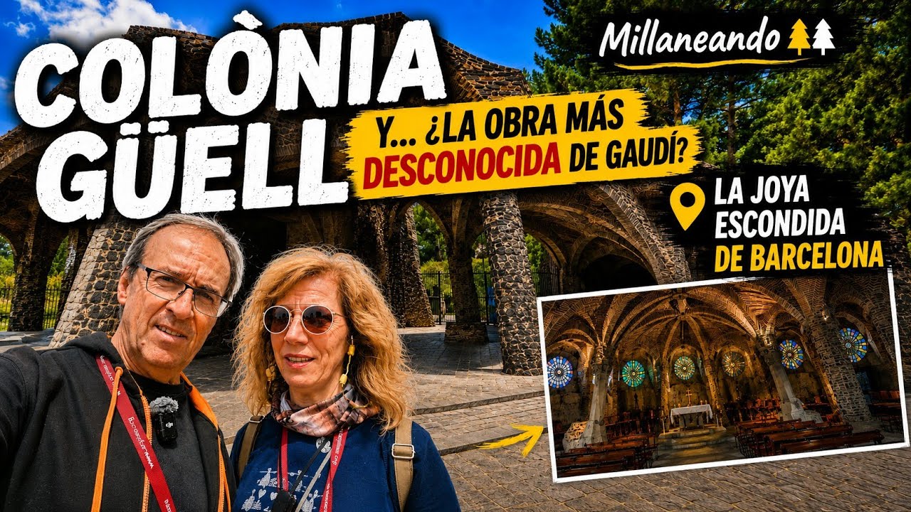🇪🇸 COLÒNIA GÜELL, la obra más desconocida de Gaudí | Millaneando por España 🚐