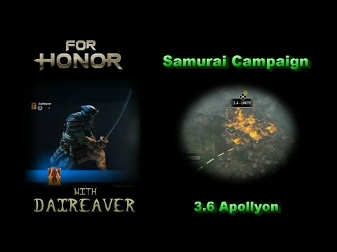 For Honor Campaign (Realistic Difficulty) - Samurai 3.6 - Apollyon (Final mission)