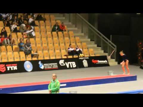 GBR Aimee Antonius Final Round Womens Tumbling 2015 World Age Group Competition Denmark 3rd place ti