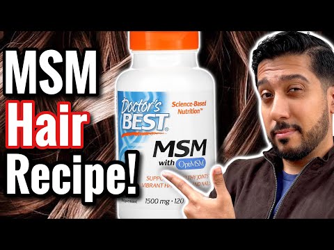 MSM für Haarwachstum | MSM-Rezept für Haarwachstum | Hilft MSM gegen Haarausfall?