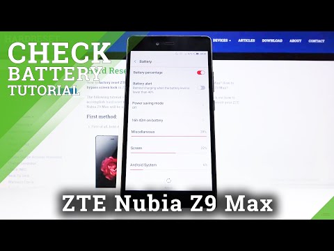 How to Check Battery Percentage in ZTE NUBIA Z9 Max – Saving Power