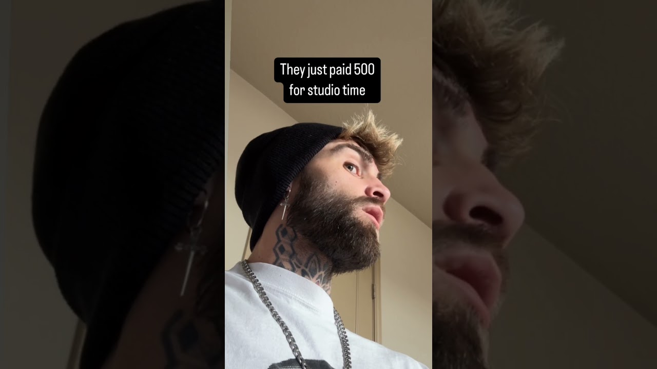 They just paid 500 dollars for studio time 😂 #studiotime