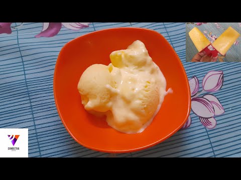 Custard ice cream recipe | Sangeetha Varieties
