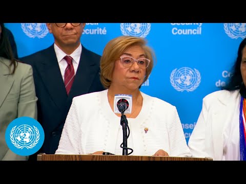 Video Thumbnail: Women, Peace & Security – Joint Security Council Media Stakeout | United Nations