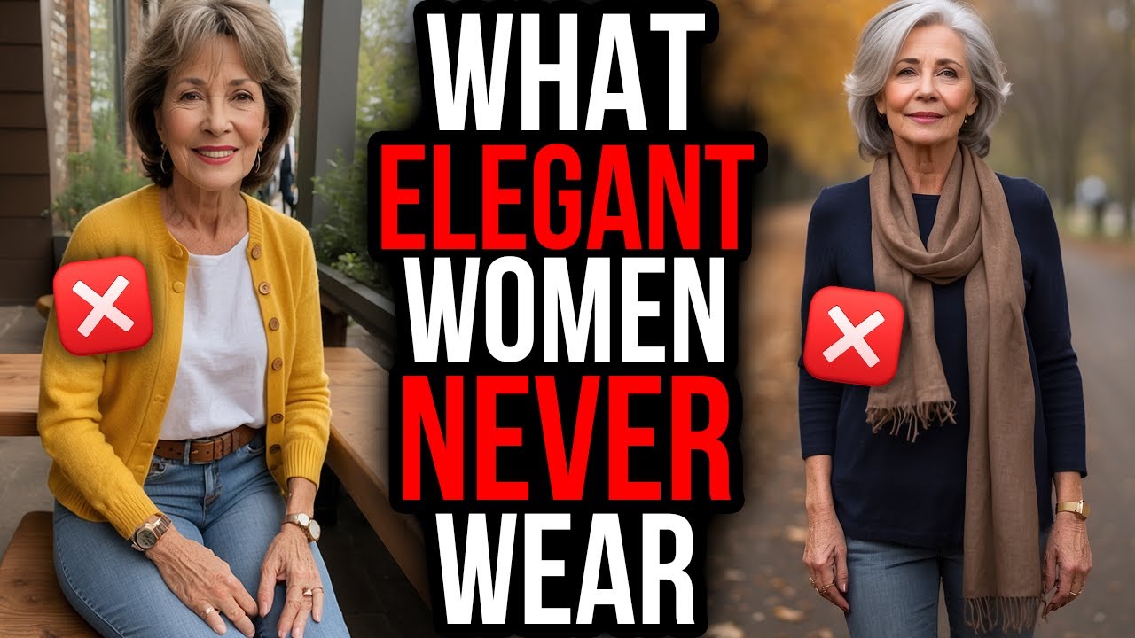 14 COMMON Wardrobe MISTAKES Elegant Women OVER 50 ALWAYS Avoid!