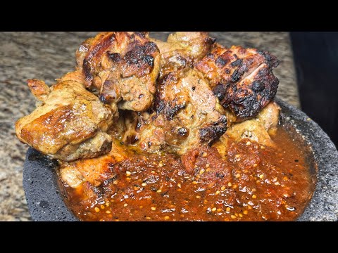 CUANDO PREPARO EL POLLO ASÍ SIEMPRE ME PIDEN LA RECETA /POLLO CON SALSA DE MOLCAJETE