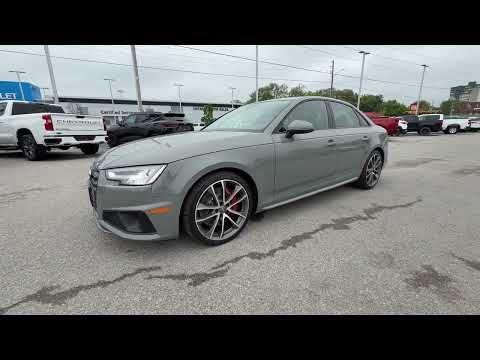 2019 Audi S4 Sedan Technik 3.0 TFSI quattro in Gray for sale at Ontario Motor Sales in Oshawa, ON