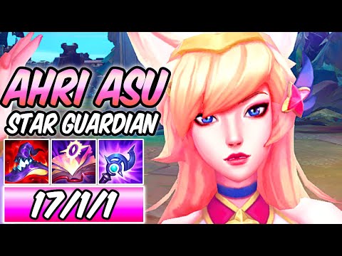 STAR GUARDIAN AHRI MID FULL AP GAMEPLAY | AHRI ASU REWORK - League of Legends