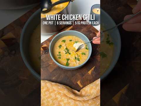 High protein white chicken chili