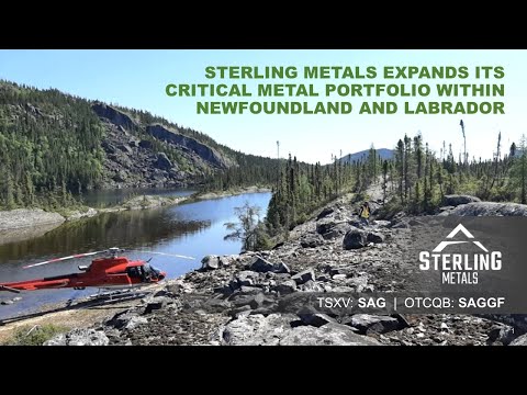 CEO Mathew Wilson Discusses the Expansion of Sterling’s Critical Metal Portfolio within Newfoundland and Labrador