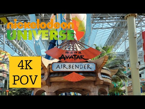 On-ride point of view of Avatar Airbender