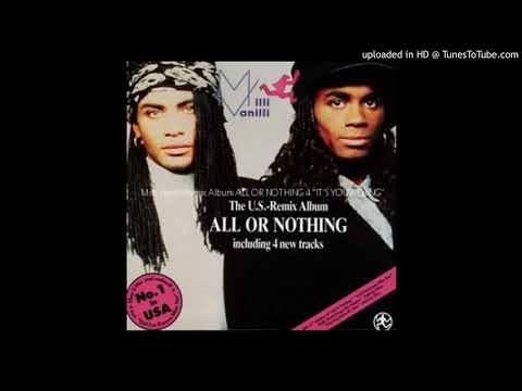 Milli Vanilli Remix Album ALL OR NOTHING 4 "IT'S YOUR THING"