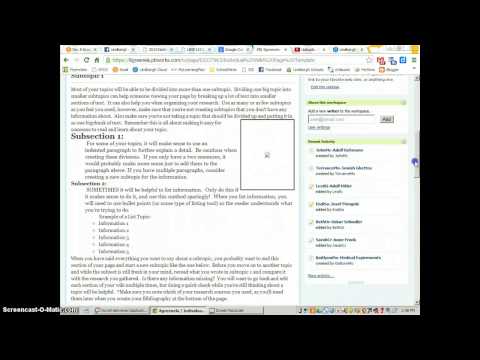 PBWorks Wiki Page in the 8th Grade English Classroom