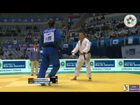 Judo 2013 World Championship Rio de Janeiro: Stsiashenka (BLR) - Occhinnikovs (LAT) [-81kg]
