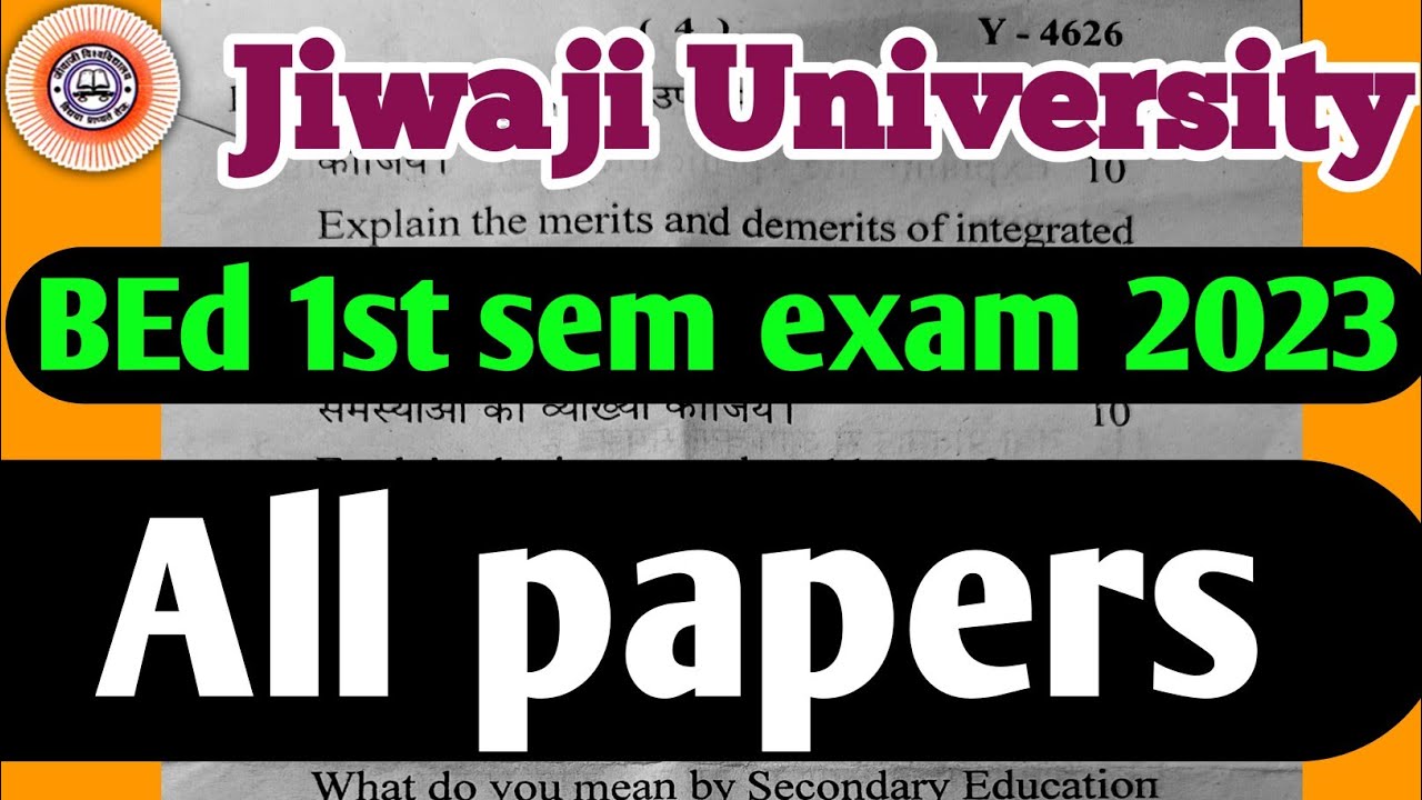 Watch video jiwaji Un. BEd 1st Semester all questions papers pdf download- Jiwaji University BEd paper 1 #nkhelp Now jiwaji Un. BEd 1st Semester all questions papers pdf download- Jiwaji University BEd paper 1 #nkhelp