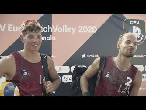 CEV Eiropas pludmales volejbola čempionāta 2020 pēcspēles intervija ar Bedrītis/Reliņš