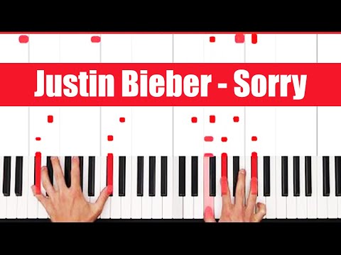 Sorry Justin Bieber Piano Tutorial Easy chords