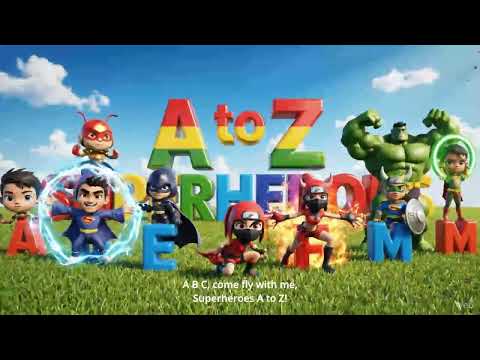 A to Z Superheroes | Learn All Superhero Names | Alphabet Superhero Cartoon For Kids