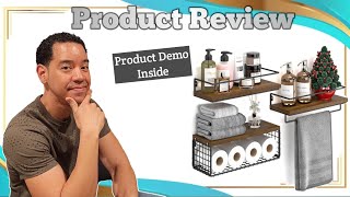 2-Year Review: Dark Brown Bathroom Shelves | Pros & Cons | O