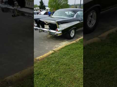 cammed Chevy Big Block Bel Air with open headers