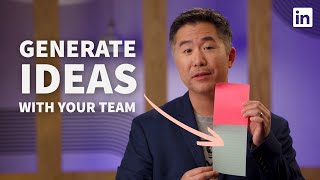 Unlock better creative ideas using brainwriting