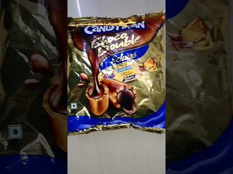 Trying Candyman Choco Double Eclairs #shorts Trying Candyman Choco Double Eclairs #shorts