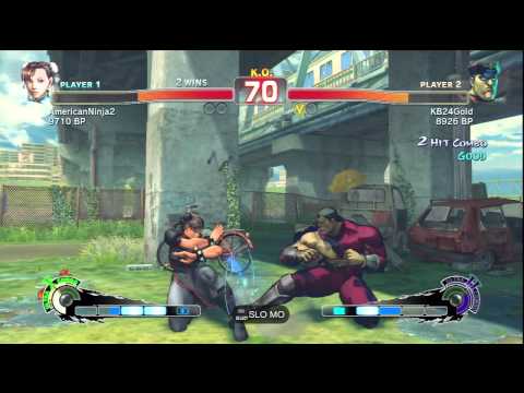 AmericanNinja2 (Chun-Li) vs KB24Gold (M.Bison) - SSF4 PSN Endless Battle-1