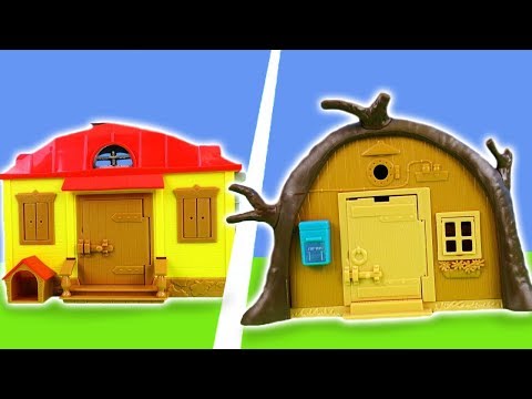 Mascha und der Bär Unboxing: Bärenhaus & Maschas Haus im Vergleich! | Masha and the bear deutsch