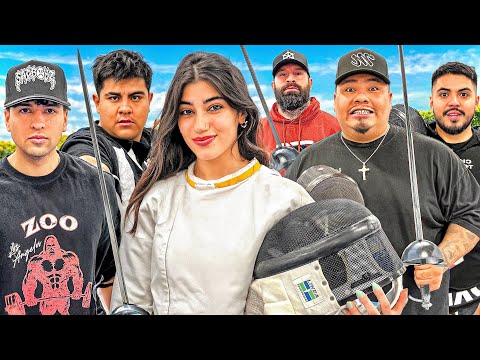 Five Toxicos vs ONE Sara Saffari! (She Measured Our SWORDS🗡️)