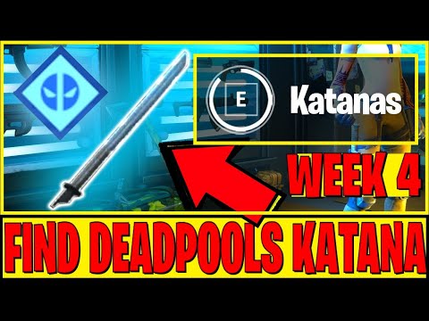 *REAL LOCATION* FIND DEADPOOL’S KATANAS! ALL Katanas Location – Deadpool Challenges Week 4