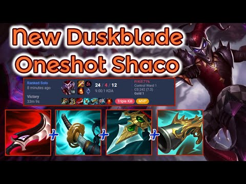 New Duskblade Crit Shaco is Strong af! 24 Kills S13 [League of Legends] Full Gameplay-Infernal Shaco