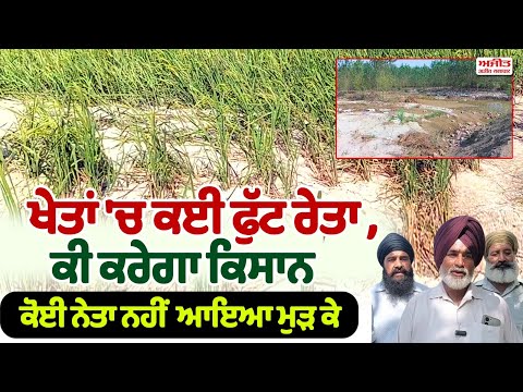 ਹੜ੍ਹਾਂ ਤੋਂ ਬਾਅਦ ਕੰਢੀ ਖੇਤਰ ਦੀਆਂ ਜ਼ਮੀਨਾਂ 'ਚ 3 ਤੋਂ 4 ਫੁੱਟ ਦੀ ਰੇਤ , ਕੀ ਕਰੇਗਾ ਕਿਸਾਨ 