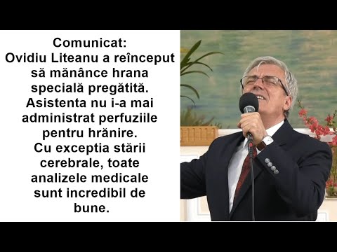 Ovidiu Liteanu has started eating again! Except for his brain condition, all the tests are good!