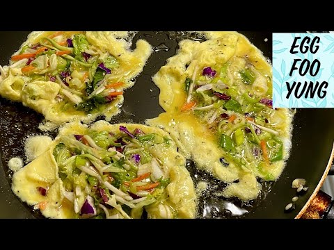 EGG FOO YUNG | CHINESE RESTAURANT STYLE OMELETTE | Super Easy Healthy Dinner That's Ready in 20 Min