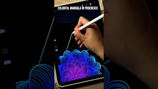 Drawing a Colorful Mandala in Procreate — Relaxing Process 🌸🎨