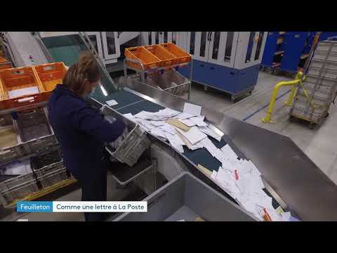 Vidéo : les machines à trier des lettres à la Poste