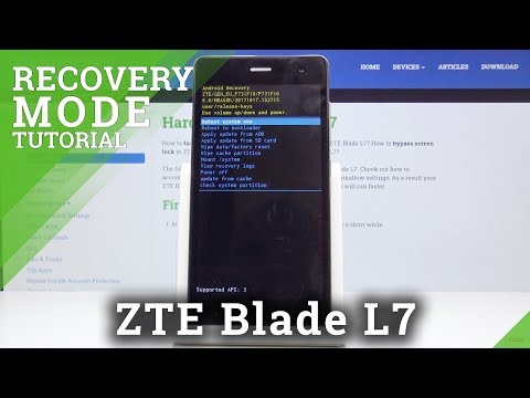 Recovery Mode in ZTE Blade L7– How to Use & Close Recovery