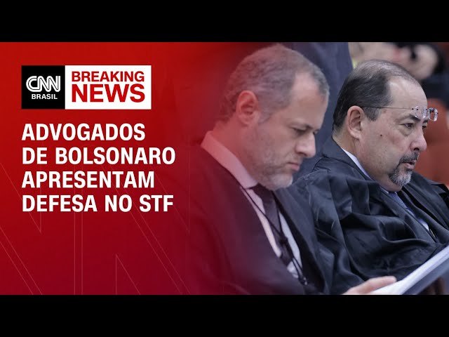 Plano de golpe: Advogados de Jair Bolsonaro apresentam defesa no STF | LIVE CNN