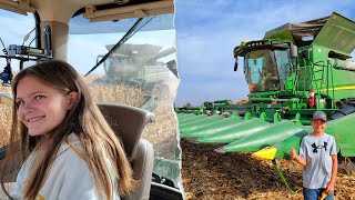10 and 13 Year Old's Finish Harvest ON THEIR OWN!
