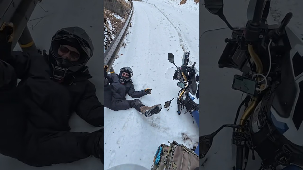 返りたくなったよ…#バイク #事故 #アフリカツイン #アヒルカーの旅