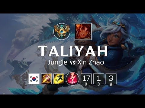 Taliyah Jungle vs Xin Zhao - KR Challenger Patch 8.19