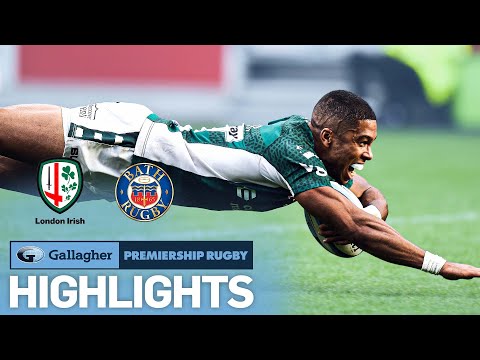 London Irish v Bath - HIGHLIGHTS | Action-Packed 13-Try Game! | Gallagher Premiership 2022/23