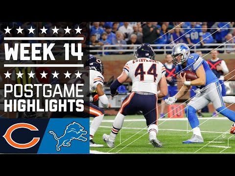 Bears vs. Lions | NFL Week 14 Game Highlights