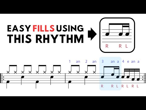 Master this rhythm in drum fills (R_RL) – Practice-along exercises