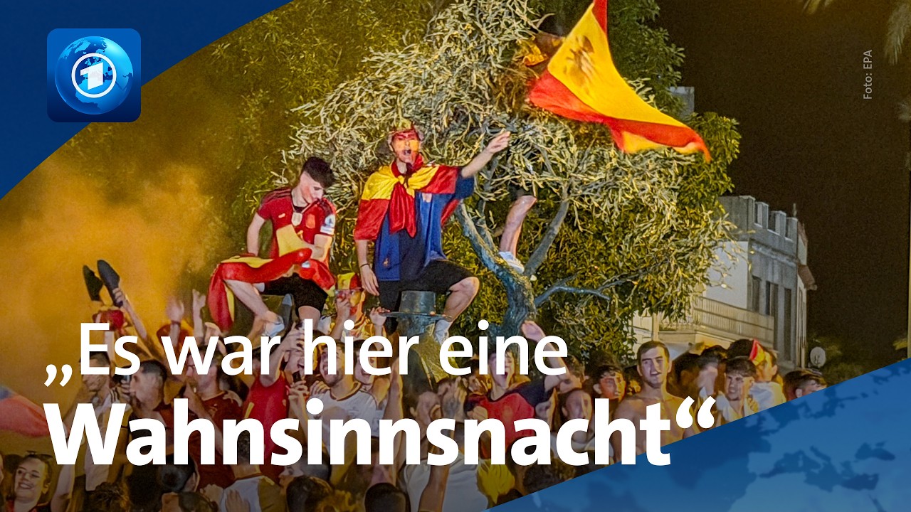 Ekstase nach WM-Sieg in Spanien: ARD-Journalistin Böker berichtet aus Madrid