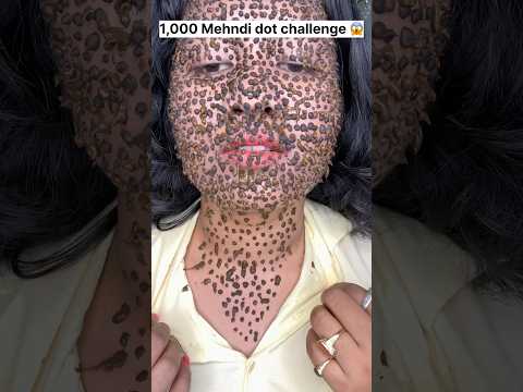 1thousand Mehndi dots challenge #mehndichallenge #mehndi #mehndidesign
